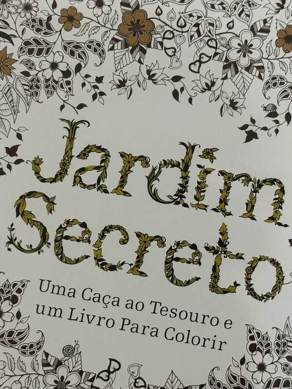 Kit folhas de livro de colorir jardim secreto para pintura Anti Stress