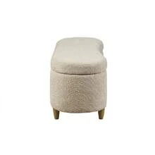 Bailey Storage Bench For Living Room, Flip Top Entryway Accent Bench, Cozy Plush Upholstery, All Season Modern Furniture Fits Stylish Bedroom Decor, Indoor Seating, Mother Day Thanks Giving Gifts - 灰褐色 - 查看 5
