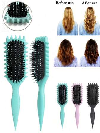 1pc Hair Brush, 2025 New Curl Defining Brush-Curly Hair Brush Define Styling Brush For Curly Hair,Curl Brush For Curly Hair Wet,Shaping & Defining Curls For Women