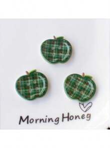 10 piezas Botones decorativos con forma de manzana linda, accesorio decorativo para el cabello, zapatos, ropa