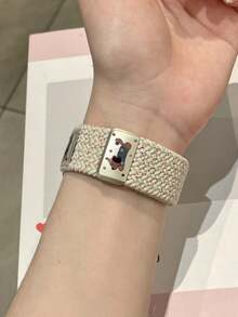 夏季时尚可爱狗磁性尼龙表带适用于 10 Ultra 9 8 7 6 SE 5 可调节针织表带适用于手表 42 毫米 46 毫米 49 毫米 45 40 42 44 38 礼物