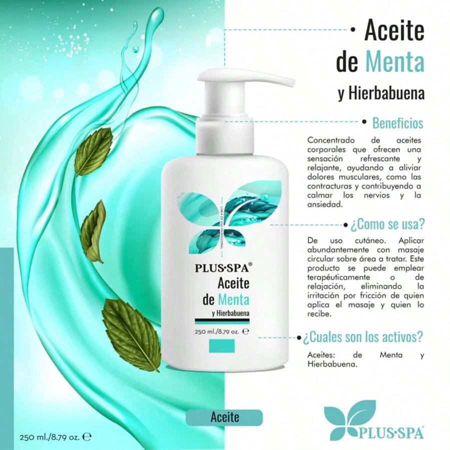 CLINICELL SPA PLUS•SPA | Aceite de Menta y Hierbabuena Corporal - 250ml
