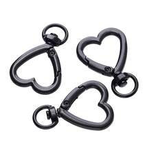 5pcs Colorful Swivel Heart Lobster Clasp Hooks Keychain Spring Clasp Connector For Bag Dog Chain DIY Jewelry Making Findings - Heart Keychain - View 18