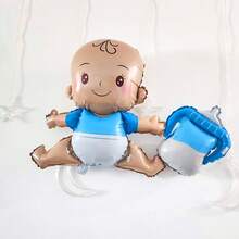 1/2/5 قطعة بالون جلوس كشف الجنين 4D، بالون ورقي بتصميم حلمة زجاجة رضاعة بلون أزرق وزهري لصبي وبنت، مناسب لحفلة كشف الجنين، حفلة استقبال المولود الجديد، ديكور حفلة عيد الميلاد الأول، دعائم للصور، ديكور بألوان زرقاء وزهرية - متعدد الألوان - مشاهدة 7