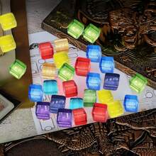 100 pièces Jetons de jeu de plateau D&D, jeton RPG fantastique. Cubes colorés effaçables à sec et à l'eau, parfaits pour les jeux de rôle sur table