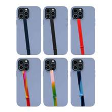 Cordão Elástico para Celular Silicone Anti-Perda para Tiracolo, Pulseira de Celular