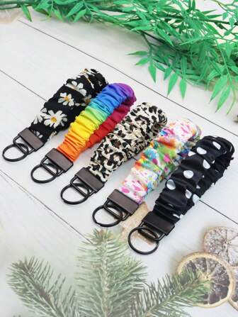 1 stuk polsband sleutelhanger, polsbandje voor sleutelhanger en sleutels, schattige dikke darm mobiele telefoon lanyard polsbandje, autosleutelhangers voor portemonnee, ID-kaarthouder