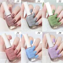 Set de 6 piezas de 10ml de Esmalte de Uñas que se Desprende Fácilmente, de Secado Rápido, Duradero, No Destiñe, a Base de Agua, Sin Olor para Manicura en Salón de Verano o en Casa