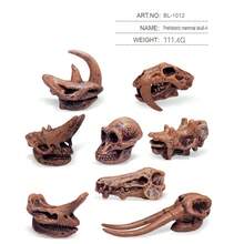 八套史前化石模型套装！包含哺乳动物和恐龙头骨，细节逼真，提升认知。它将科普与装饰融为一体，是开启古生物探索之旅的精美静态展品。 - 彩色 - 查看 16