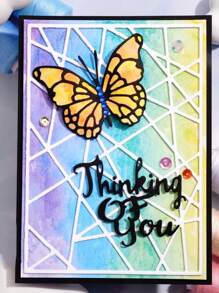 1 Pc Butterfly Background Metal Cutting Die For Card Making Metal Die Cutting Die Template For Scrapbook Album Journal Greeting Card Embossing Paper Craft Decoration