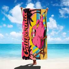 1pc Ultra-Fine Microfiber Beach Towel, Beach/Bathroom/Swimming Towel, Quick-Drying Absorbent Lightweight