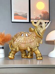 1pc Elephant Home Office Desktop Decorative OrnamentFor Living Room Foyer Best Gifts Birthday Graduation