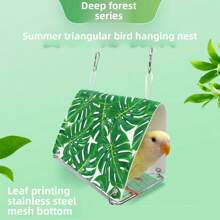 Ninho de Papagaio, Rede Triangular Suspensa Ninho de Gaiola de Pássaro para o Verão, Adequado para Papagaios, Esquilos