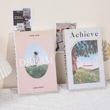 3/2/1件組仿真書裝飾品，時尚居家風格，高級房間裝飾，辦公桌擺飾，硬紙板材質（不可開啟），適用於客廳裝飾、桌面裝飾、房間裝飾、家居裝飾，多種節日禮物 - 彩色 - 查看 7