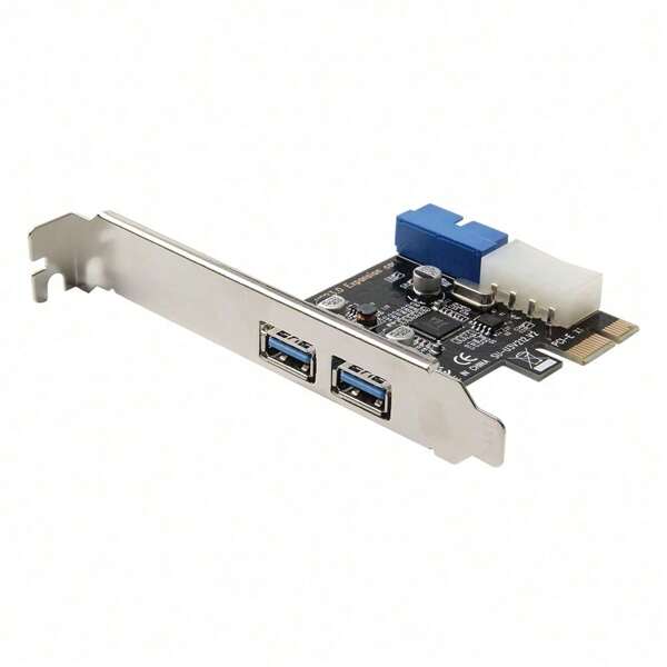 PCI-E auf USB 3.0 Erweiterungskarte 19-Pin Konverter Externe 2-Port USB 3.0 Dual USB 3.0 Schnittstelle Für PC Desktop