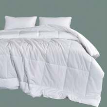White Quilt Machine Washable, Super Soft For Home, Hotel, Guest House Use, Single & Double Bed Size Silk Floss Filled Comforter, Waterproof