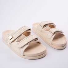 Slide Sandals - Beige - View 6