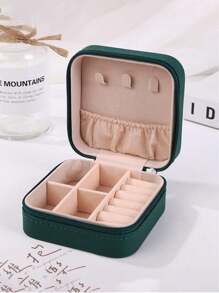 1 pezzo Custodia portatile per gioielli, piccole scatole per gioielli da donna, semplice organizer per gioielli domestico, organizer da viaggio, mini scatola di stoccaggio fine per gioielli da viaggio, custodia con cerniera per orecchini, anelli, collane, bracciali, borsa trucco portatile, borsa cosmetica carina, essenziale per il ritorno a scuola, regali indimenticabili per le vacanze di Pasqua, regali per damigelle, ed essenziali per i viaggi estivi, accessori da viaggio, must have da viaggio, borsa trucco, borsa cosmetica, essenziale da viaggio, grande capacità, borsa trucco grande, regali di Natale, custodia, viaggio, regali per le donne, necessaire da donna, essenziale da viaggio, custodia, frizione / piccola borsa a mano, necessaire, organizer trucco, organizer trucco, custodia, porta pennelli, mini custodia, custodia di grande capacità