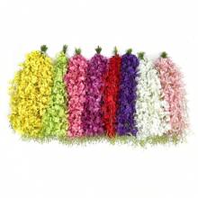 10 件人造花紫藤花、花串绣球花、藤蔓装饰、假花藤条悬挂婚礼塑料花丝花天花板、母亲节毕业典礼 - 彩色 - 查看 15