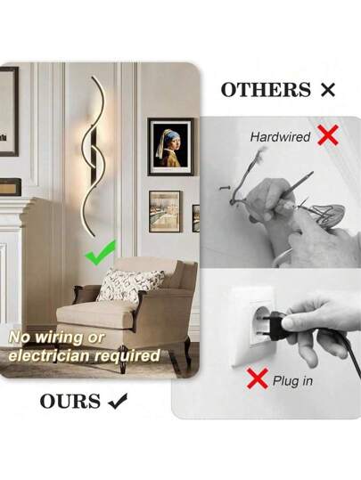 1pc LED Rechargeable Wand Light, Remote Control Dimming, Easy Installation Semi Flush Mount Hardware, Ambient Lighting 60/80cm Aluminum, 5V2A 4000mAh Bedroom Kitchen Corridor Staircase Villa Restaurant Verlichting Fixture view 11