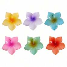 1 szt. Kolorowa spinka do włosów z 5 płatkami kwiatów, spinka do włosów Sweet Bun Shaper, gumka do włosów z motywem kwiatowym, spinki do włosów Daisy dla kobiet, spinki do włosów, spinki do włosów, artykuły szkolne