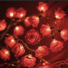 New Pattern, LED, Real Rose Lantern String, Small Colorful Lights, Valentine's Day, Wedding, Romantic Proposal, Confession Decoration Lights