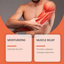 Crema muscular South Moon, suave para aliviar las molestias articulares y de rodilla, crema de masaje diaria de 4,4 x 6,7 cm - Multicolor - Ver 3