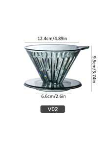 Manual Pour-Over Coffee Filter, Home Drip Filter Cup, V01 & V02 Size Options