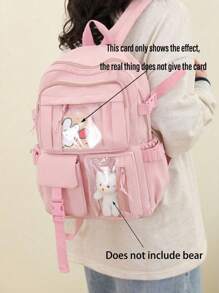 Mochila personalizada con nombre o mensaje festivo. Personaliza tu propia mochila. Mochila ligera, multifuncional, ornamental, con letras, con estilo, moderna, colorida, linda, adorable, informal, personalizada, única, ideal como regalo para él, ella, hijo, hija