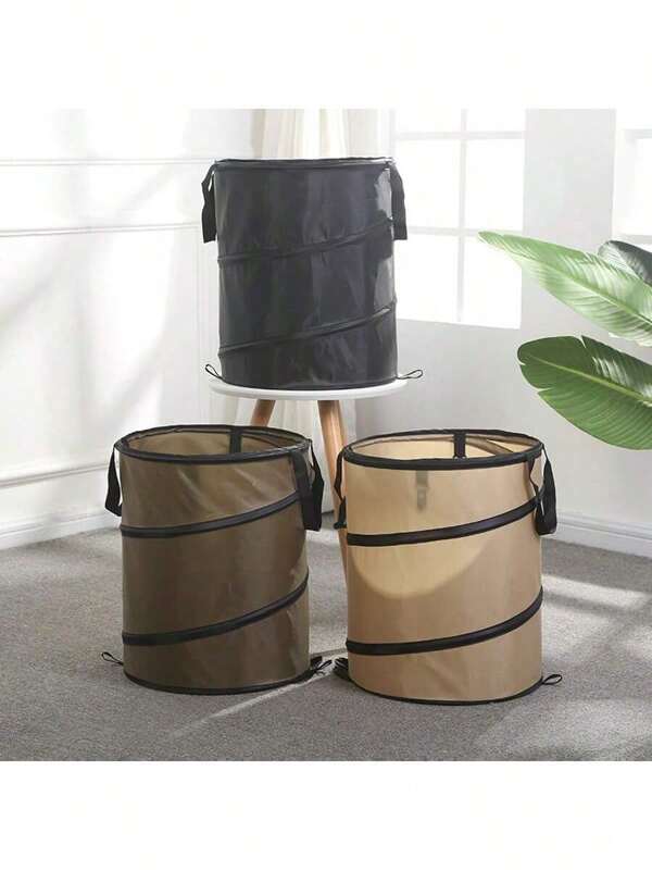 1 Stück Outdoor Camping Faltbarer Mülleimer aus Oxford Gewebe, tragbarer Camping Picknick Aufbewahrungsbehälter, Faltbare Müllsack Tasche, faltbarer Garteneimer mit Blattklemme