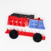 Roter Feuerwehrauto Luftpolsterfolien Stressabbau Fidget Spielzeug, Finger Luftpolster Spielzeug, Schnell Knisternde Luftpolsterfolie Spielzeug für Erwachsene & Kinder, Partyspiel Dekoration Geschenk für Weihnachten, Halloween, Entspannungsspielzeug für Jungs & Mädchen