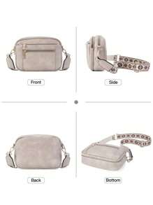 Stylowa torebka typu crossbody ze skóry PU dla kobiet – kompaktowa i lekka z regulowanym paskiem, o dużej pojemności i przegrodach z wieloma kieszeniami do uporządkowanego przechowywania. Modny design emanuje codziennym szykownym urokiem, dzięki czemu jest to niezbędny dodatek na imprezy, wyjścia i wydarzenia. Idealny prezent dla rodziny i przyjaciół.