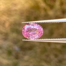 100% Sakura Pink Sapphire Loose Oval Cut Gemstone For Charms Advanced Jewelry Making Materials DIY - Cherry Blossom Pink - View 5