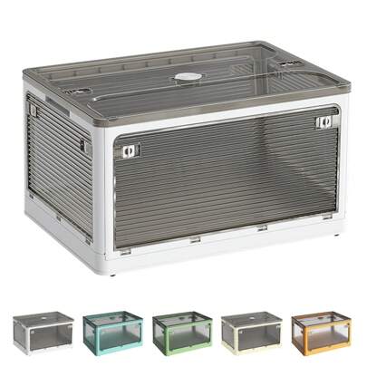 Lagua Freely 5-Sided Opening And Closing Foldable Storage Box, 1 Piece / 2 Pieces / 3 Pieces Set, 4 Sizes (44.5x31.5x26cm Etc.), 5 Colors Available, Heavy Duty Storage For Home Use, Categorized Storage, With Casters