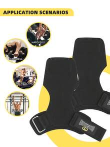 GOUNOD مجموعة أربطة معصم مصممة للرفع الأثقال لتحسين قوة القبضة - تشمل أربطة للرفع الميت وقفازات رفع الأثقال للتمارين مثل شد الأثقال والرفع الميت والتصافف، اكسسوارات صالة الألعاب الرياضية "كالاراس" - متعدد الألوان - مشاهدة 4