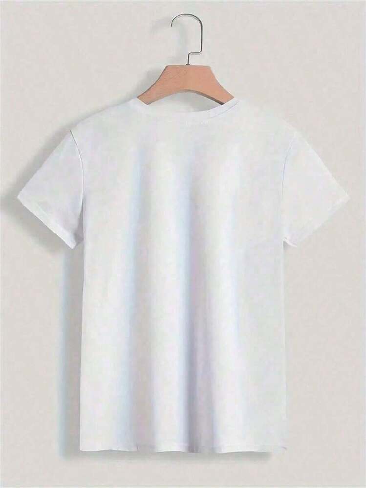 Conjunto de Verano Premium de 1 Pieza: Zapatillas Deportivas Naranja y Blanca y Camiseta para Mujer, Tops de Verano 100% Algodón, Camisetas Gráficas para Mujer, Camiseta de Cuello Redondo, Camiseta con Diseño de Máscara de Mardi Gras y Pluma, América 250 1776-, Camiseta Gráfica para el Día del Amor de tu Mascota y el Día de San Valentín, Camiseta Verde Salvia de San Patricio, Camiseta con Estampado del 8 de Marzo de Wo Empowert IWD, Imprescindible - Blanco - Añade 3