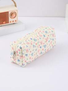 1pc Bow Pencil Case, Creative Floral And Bow Pattern Design, Beautiful Pencil Case - Suitable For Study Stationery Storage And Desktop Organization Decoration, Daily Portable Storage Bag, Beautiful Gift For Friends,Back To School,School Supplies,Pencil Pouch,School Bag - Multicolor - View 18