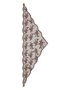 1pc Women Bandana Lace Floral Trim Scarf Neckerchief For Dress - Multicolor - View 3