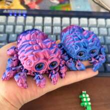 [3D Printed] Cute Spider | 1/6pcs | Durable Plastic | 3D Printed | Home And Office Decor, Aquarium Decor, Garden Decor | Exclusive Holiday Decoration