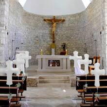 6szt. Balonów Foliowych W Kształcie Krzyża, Nadających Się Na Pierwszą Komunię, Dekoracje Na Przyjęcie Chrztu, Dekoracje Na Chrzest