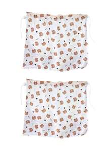 1件/2件婴儿/幼儿汽车安全座椅卡通遮阳帘，吸盘式侧窗隐私窗帘 - 彩色 - 查看 7