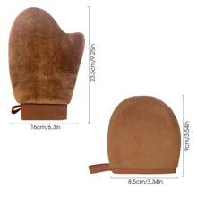 1 Set mit 2 wiederverwendbaren Selbstbräuner-Handschuhen, waschbare Kosmetikhandschuhe geeignet für Makeup-Auftrag, Sonnenschutz, Lotionen, Körpermassage