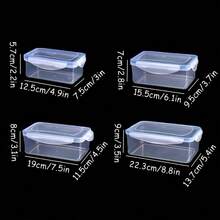 8 piezas Contenedores de almacenamiento de alimentos transparentes de varios tamaños con tapas de sellado hermético - Ideales para frutas, verduras, pasta, etc. - Aptos para microondas, set reutilizable de polipropileno, para organización de cocina | Diseño de almacenamiento elegante | Contenedores aptos para microondas - Multicolor - Ver 6