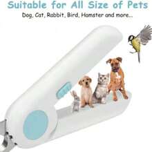Dog Cat Nail Trimmer Grooming Tool Pet Nail Clipper With Led Light