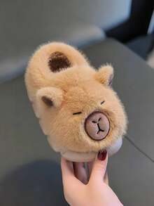 Dép trẻ em Capybara, chống trượt, thoáng khí, phù hợp cho mùa xuân, thu, mọi mùa - màu nâu - Xem 5