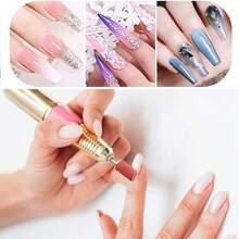 50pcs 80#, 120#, 180# Brown Sandpaper Bands + Electric Nail Drill Bits, Nail Clipper - Multicolor - View 5