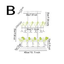 1pc 4-Tier Acrylic Champagne Tower, Minimalist Round Acrylic Champagne Display Rack, Stemware Organizer, 3-Tier Floating Rim Wine Glass Holder, Suitable For Birthday, Party, Wedding, Celebration, 11.8x11.8x25.59 Inches - Transparent - View 8