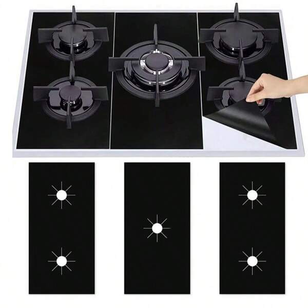 High Temperature Resistant Gas Stove Mat, Oil And Stain Resistant, Cleaning Gas Stove Protector Pad, Kitchen Supplies