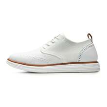 Men's Spring Summer Dress AirEase  Mesh Oxfords Sneakers Casual Dress Lace-Up  Walking Shoes - White - View 9