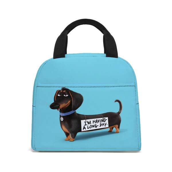 Dachshund Lunch Bag, Insulated Tote Bag, Portable Handbag, Tote Bag Ice Bag Lunch Bag Multifunctional Lunch Bag, Insulated Bags For Boy And Girl For Work, Travel And Picnics, Non-Food Contact